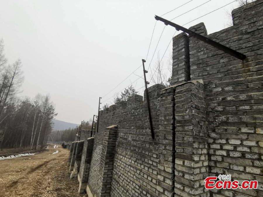 A view of the Cao Yuan, Cao\'s Garden, built illegally inside a state-owned tree farm in Mudanjiang City, Northeast China\'s Heilongjiang Province, March 20, 2019. Without approval, a company felled many trees and started construction of the complex in 2005, investing more than 100 million yuan ($14.9 million) in the project. Although the local land and resources bureau has demanded three times that the complex to be demolished and the developer pay fines, construction of pavilions and other structures has continued for many years, and samples of more than 20 species of wild animals and plants have also been displayed inside, until a recent media report went viral online. The city has formed a work committee to thoroughly investigate the case, according to Zhang Weiguo, the deputy mayor of Mudanjiang. (Photo: China News Service/Jiang Hui)