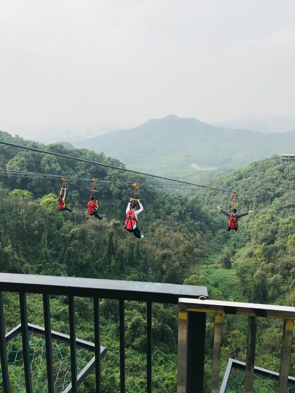 China\'s longest strop ropeway will be in full operation in the beginning of April in Guangzhou, capital of Guangdong Province.  (Photo provided to chinadaily.com.cn)