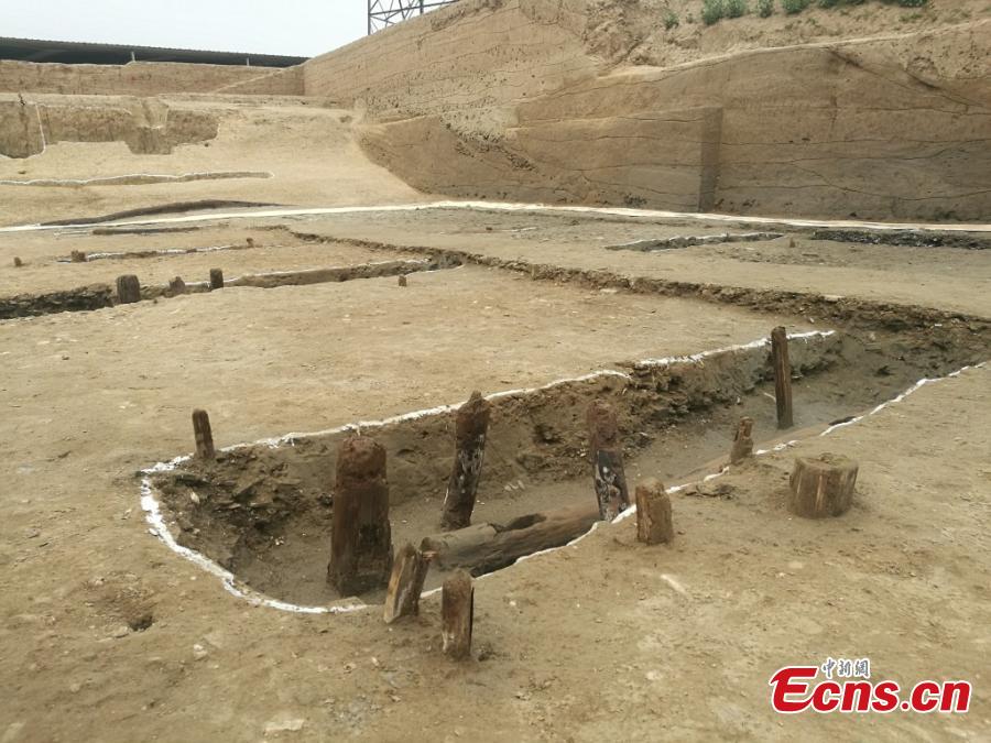 <?php echo strip_tags(addslashes(A view of an excavation at the Huangsipu ruins in Yangshe Town, Zhangjiagang City, Jiangsu Province, April 2, 2019. Archaeologists have agreed the ruins are where Jianzhen, a Buddhist monk in the Tang Dynasty (618-907), set off to visit Japan in his sixth, and also final, attempt to do so. Nanjing Museum has organized six excavations at the site since 2008, discovering remains of a bridge, a house and a well dating back to the Tang and Song dynasties. Huangsipu is considered to have been an important port on the lower reaches of the Yangtze River. (Photo: China News Service/Zhong Sheng))) ?>