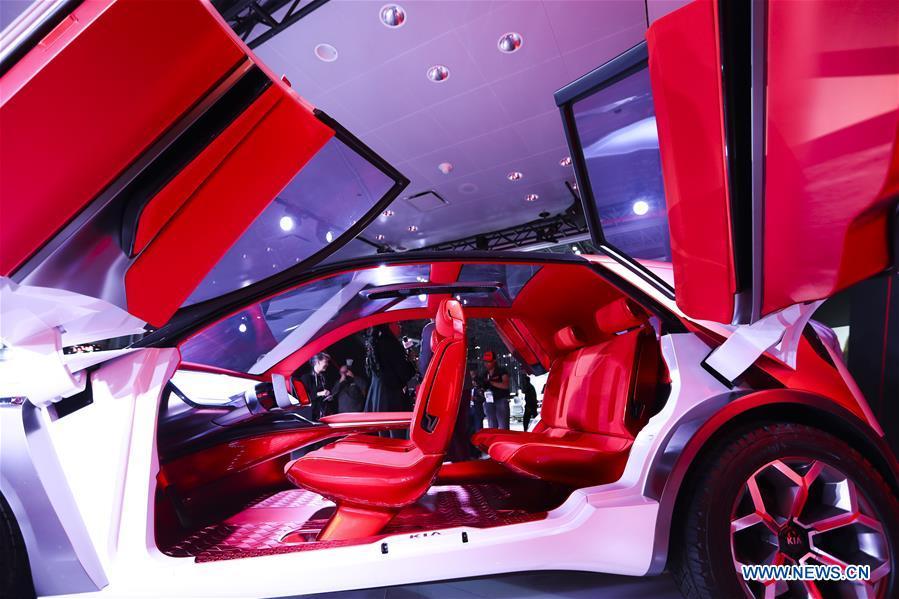 <?php echo strip_tags(addslashes(The Kia Habaniro Concept is seen during the media preview of the 2019 New York International Auto Show in New York, the United States, April 17, 2019. The 2019 New York International Auto Show will be open to public on Friday. (Xinhua/Wang Ying))) ?>