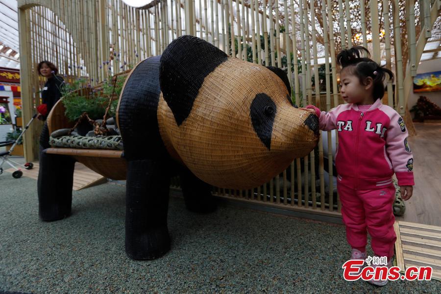 <?php echo strip_tags(addslashes(People visit the China Pavilion during the 2019 Beijing International Horticultural Exhibition in Yanqing District of Beijing, China, April 29, 2019. At the center of the expo site stands the Chinese Pavilion, a curved exhibition hall in the shape of a 