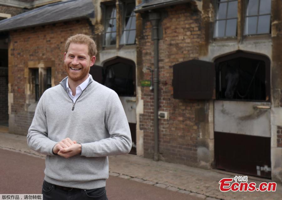 <?php echo strip_tags(addslashes(Britain's Prince Harry speaks to the media at Windsor Castle, Britain, on May 6, 2019. Meghan Markle, Duchess of Sussex, has given birth to a boy, the Duke of Sussex announced here on Monday.  (Photo/Agencies))) ?>