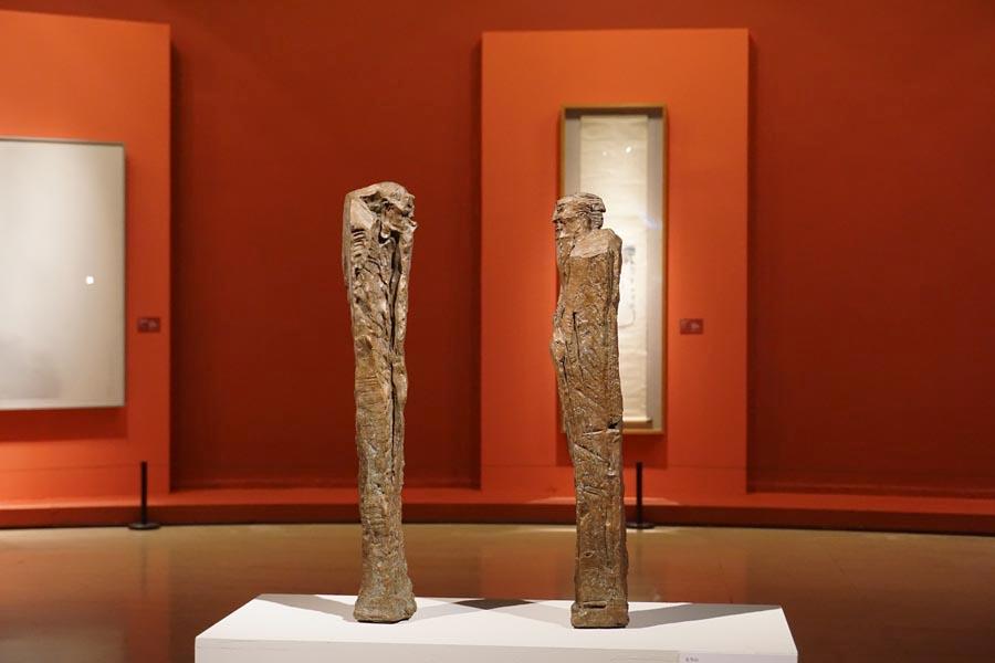 A sculpture by Chinese artist Wu Weishan is displayed on May 10, 2019. (Photo/chinadaily.com.cn)