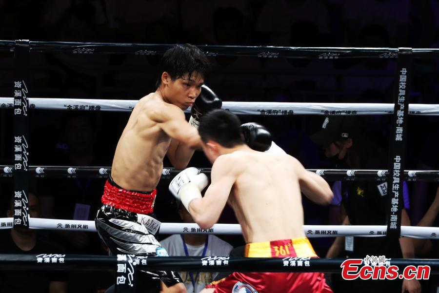 <?php echo strip_tags(addslashes(Chinese boxer Xu Can succeeded in defending his World Boxing Association (WBA) featherweight title after defeating challenger Shun Kubo of Japan by technical knockout (TKO) at Xu's hometown here on Sunday. The 25-year-old Xu Can took control of the game at the very beginning with steady moves and sharp strikes. In the fifth round, Shun Kubo was knocked down. With cheering audience, Xu Can claimed the victory by TKO in the sixth round.Xu became China's youngest world professional boxing champion this January, winning with scores of 117-111, 116-112 and 118-110 over Rojas. After that he was awarded as the first Chinese 