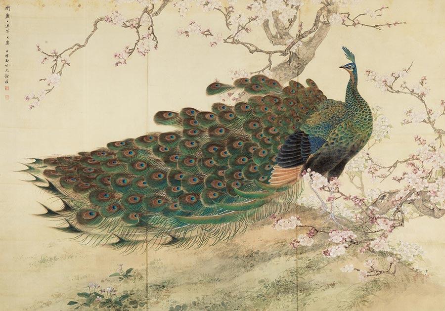 Peacock and Peach Blossoms, by Tian Shiguang, from the collection of Beijing Fine Art Academy. (Photo provided to China Daily)

Beijing is changing itself into not only a political and cultural center but also the country\'s hub of international exchanges and scientific innovations. And the historic depth and dynamics of metropolitan life have inspired Beijing-based artists to create a dynamic art scene.

An exhibition now on at the National Art Museum of China, and which runs through June 9, features around 100 paintings by Beijing-based artists which hail cultural traditions and modern developments.

The show also marks the 70th anniversary of the founding of People\'s Republic of China this year.

The bulk of paintings on show were done by artists from Beijing Fine Art Academy or loaned from its collection.