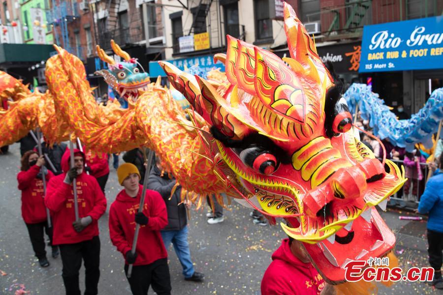 New York Chinatown Celebrates Chinese New Year With Parade