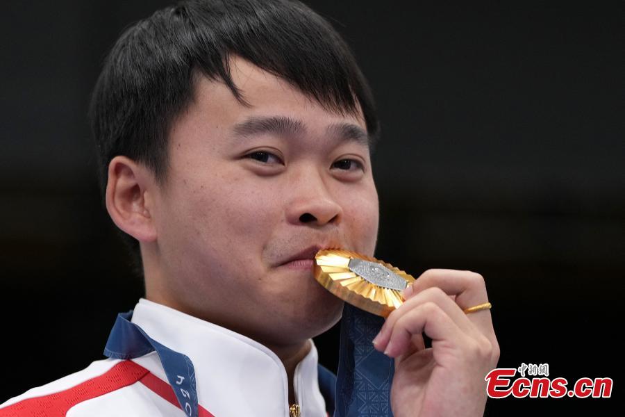 Xie Yu claims men's 10m air pistol gold at Paris Olympics