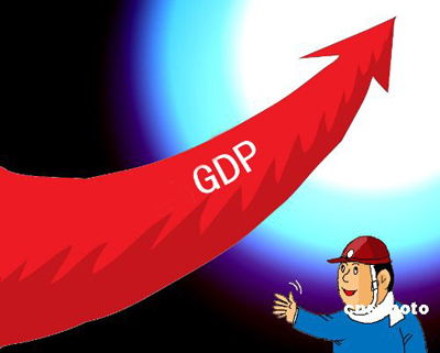 GDP growth in western China outpaced east in the first half of 2011.