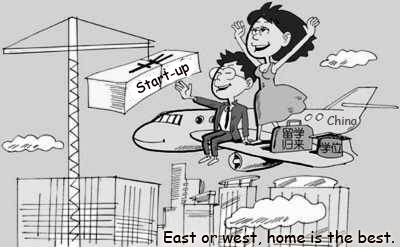 The rapid growth of China's economy has attracted Chinese talent studying or working aboard to return home in droves to give full play to their abilities and ambitions by starting their own businesses.