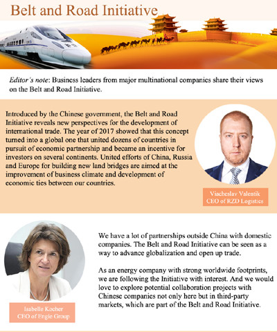 CEOs see opportunities from Belt and Road Initiative