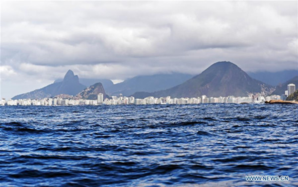 Photo taken on July 31, 2016 shows the view of Copacabana Bay in Rio de Janeiro, Brazil. (Photo/Xinhua)