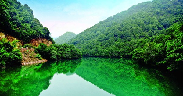 One of Deqing countys many small lakes