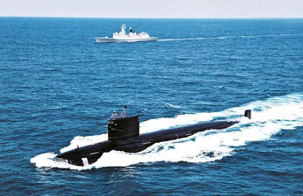 A Chinese naval sub is on patrol in Indian Ocean. (File Photo/Guancha.com)