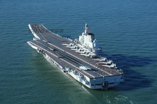 File photo of China's first aircraft carrier, the Liaoning. (Photo/Xinhua)