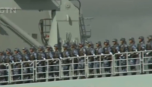 Chinese troops are on their way to Djibouti. (Photo/Video screenshot from CGTN)