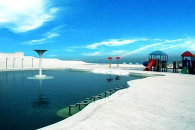 Yuetuo Island Hot Spring, Hebei.