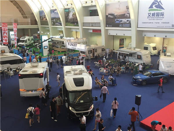Beijing's All in Caravanning 2016, China's largest exhibition of RVs andmotor homes, held over June 1820, attracts a record number of visitors and exhibitors fromhome and abroad. Xu Lin / China Daily
