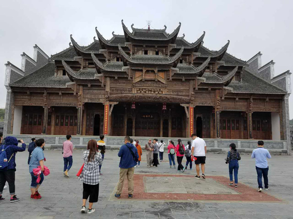 An exterior view of the Houchang Museum in Weng'an county in Guizhou province on Sept 8, 2016. (Photo by Faisal Kidwai/chinadaily.com.cn)