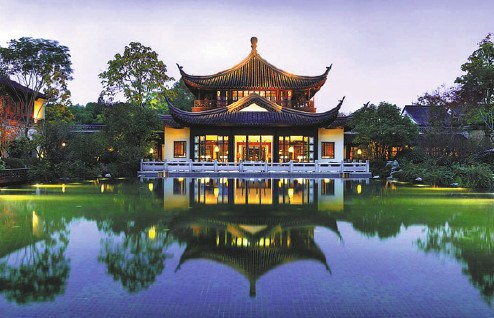 Four Seasons Hotel Hangzhou at West Lake in Zhejiang province. (Photo provided to China Daily_