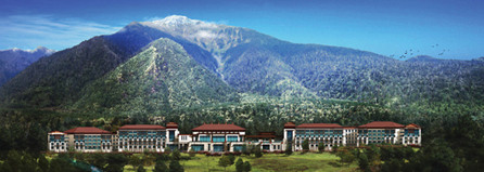 Hilton Linzhi Resort is located within the historic King of Gongbo site, at an elevation of 3,000 meters. (Photo/Hilton Hotels & Resorts)