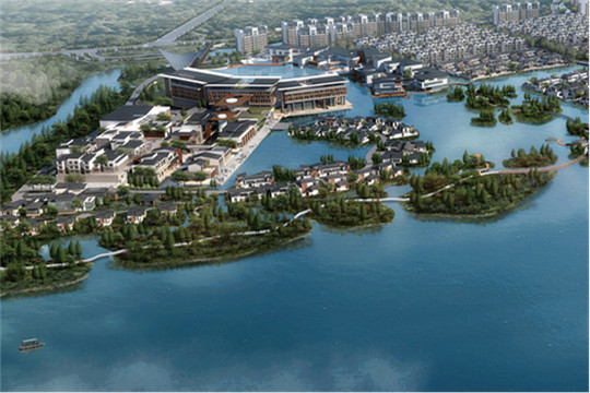 The Pullman Hotel is situated within a wetland park near the scenic area in Zhouzhuang, Jiangsu province. (Photo provided to chinadaily.com.cn)