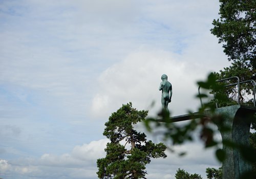 The statue Dilemma at Ekebergpaken (Photos: Feng Yu/GT)