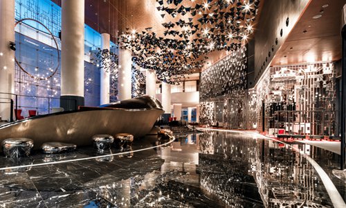 The lobby of W Suzhou (Photo/Courtesy of W Suzhou)