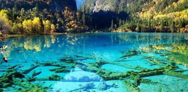 Scenery of Jiuzhaigou in Southwest China's Sichuan province pictured after the earthquake in August 2017. (Photo provided to chinadaily.com.cn)