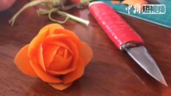 Impressive carrot flower carving vows visitors 