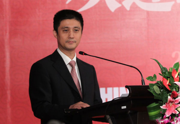 Gao Anming, deputy editor-in-chief of China Daily, makes a speech during the welcome reception before the 9th Beijing-Tokyo Forum in Beijing, Oct 25, 2013. [Photo/chinadaily.com.cn]