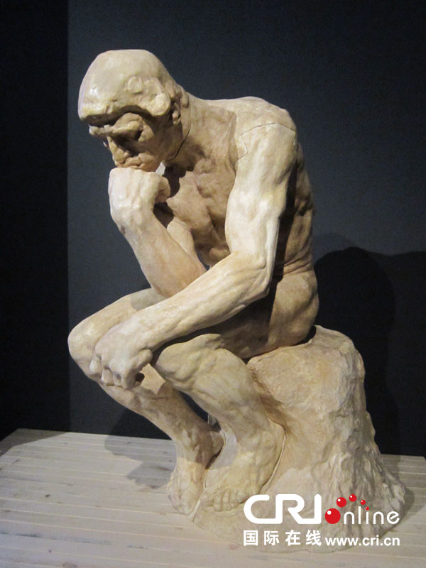 The sculpture The Thinker. [Photo / CRI]