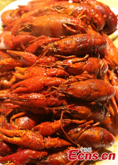 Spicy crayfish.  (Photo/China News Service)