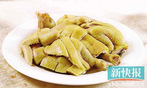 Boiled chicken chops served cold.Photo/xkb.com