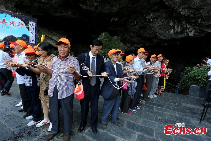 Super long noodle made to mark Double Ninth Festival