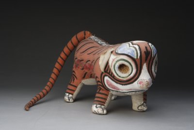 A cloth tiger kept at the Palace Museum. (Photo/dpm.org.cn)