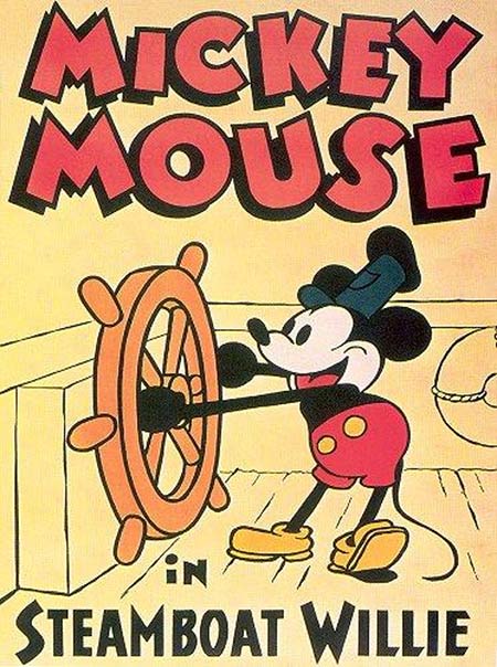 The poster for Mickey Mouse in Steamboat Willie (File photo)