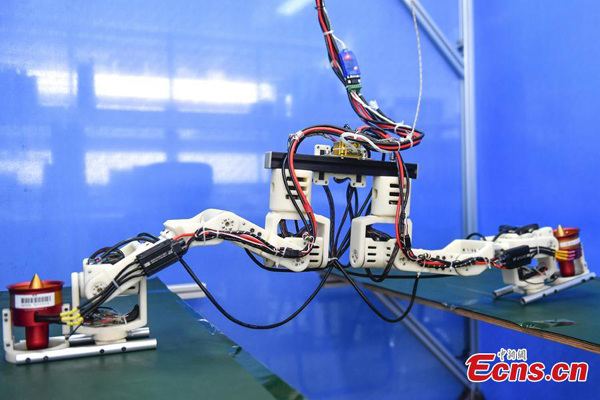 Chinese humanoid robot strides forward with jet-powered feet