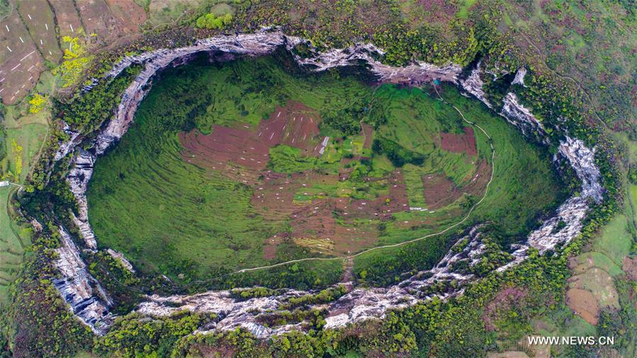 Altogether six sinkholes found in southwest China