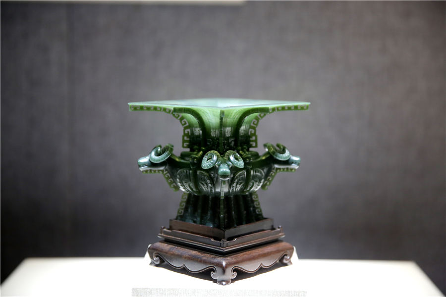 Exhibition showcases jade versions of ancient bronze objects