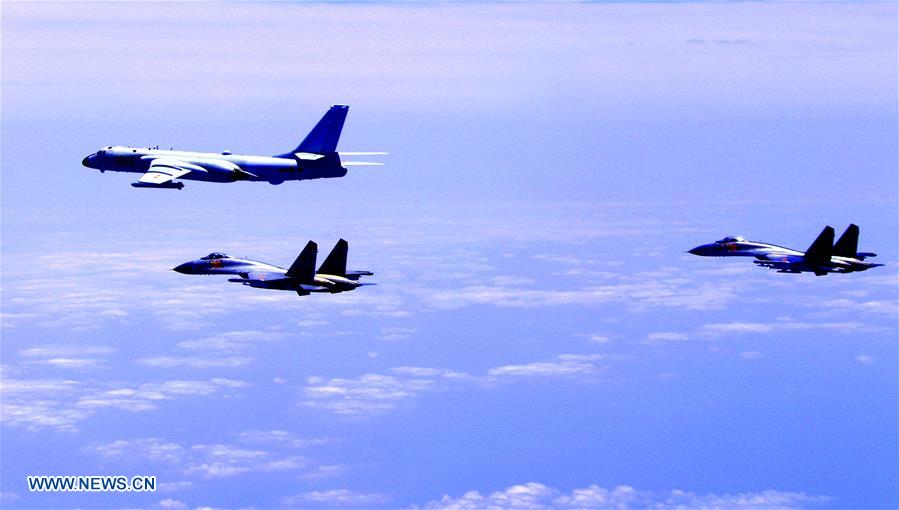 Chinese air force conducts island patrols