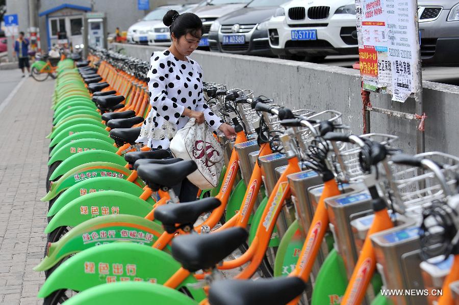 City-wide bike sharing system operates in Taiyuan