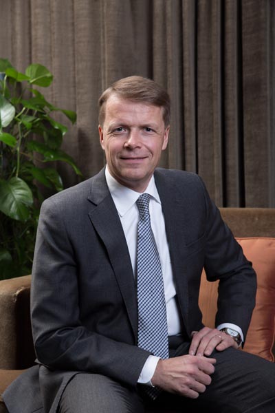 Pertti Fallenius, CEO of Saga Furs. Photo provided to China Daily