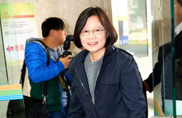 File photo of Taiwan DPP chair Tsai Ing-wen.