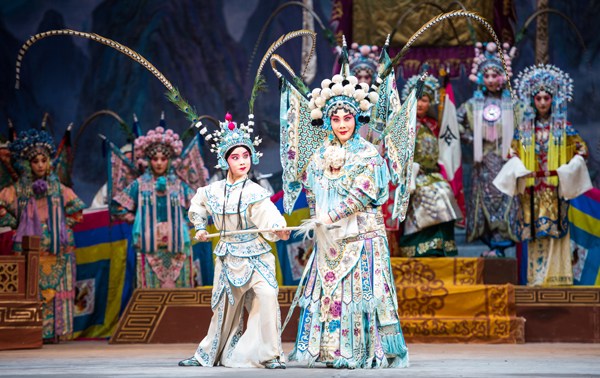 Women Generals of the Yang Family, a classical piece from the Peking opera repertoire, is coming to New York. (Provided to China Daily)