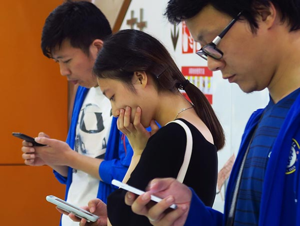 Digital readers in Ningbo, Zhejiang province.Provided to China Daily