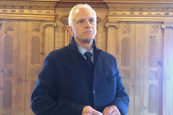 Tarzisius Caviezel, mayor of Davos. (By Fu Jing/chinadaily.com.cn)