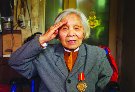 Zheng Miao was one of only a few women who served in the KMT army during the war. Photo: Courtesy of Meng Qiping