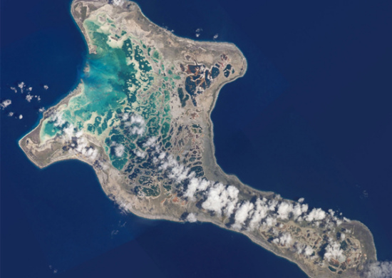 Kiritimati, also known as Christmas Island /International Space Station Photo