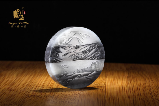 A craft of Hotan jade. [Photo provided to China Daily]