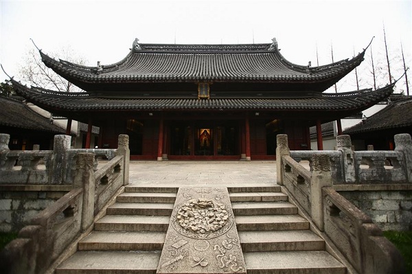 The Confucian Temple in Jiading, one of the largest in China, houses the Museum of Imperial Examination of Ancient China. (Jiang Xiaowei/SHINE)